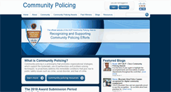 Desktop Screenshot of iacpcommunitypolicing.org