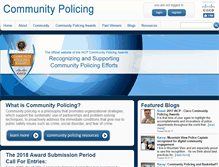 Tablet Screenshot of iacpcommunitypolicing.org